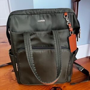 Joan & David Dark Green Travel Backpack Bag